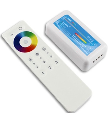 RGB controller med fjärrkontroll - RF trådlös, 12V (144W), 24V (288W)