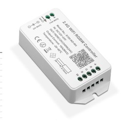  WiFi RGB+W controller - Tuya/Smart Life, utan fjärrkontroll, Google Home/Alexa kompatibel, 12V (120W), 24V (240W)