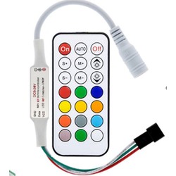 RGBIC LED strip RGBIC kontroller med fjärrkontroll - RF trådlös, slimmad fjärkontroll