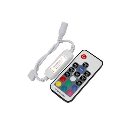 Mini RGB controller inkl. fjärrkontroll - 12V (72W), 24V (144W)