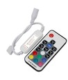 Mini RGB controller inkl. fjärrkontroll - 12V (72W), 24V (144W)