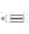 Outlet: LEDlife VEGA37 LED lampa - 37W, mjölkvit glas, varmvitt, E27/E40