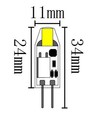 LEDlife SILI1.1 G4 LED lampa - 1,1W, 12V AC/DC, G4