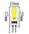 LEDlife SILI1.5 G4 LED lampa - 1,5W, 12V/24V AC/DC, G4
