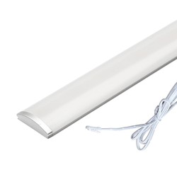 Alu / PVC profiler 1 meter LED skåpbelysning - 6mm hög, 12V, 9W, med plugg