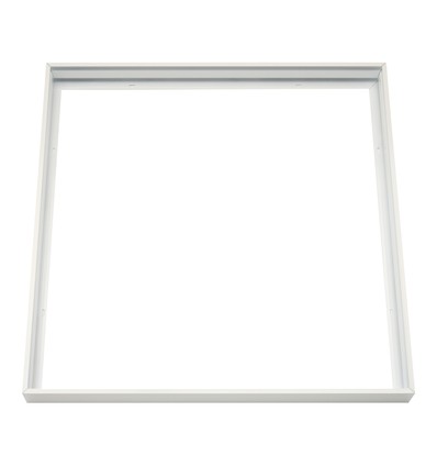 Ram till 60x60 LED panel - Snabb skruvlös kit, vit kant