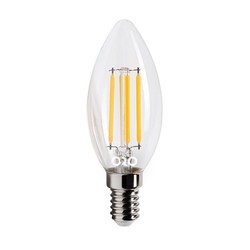 LED-POL LED-lampa glödtråd E14 C35 6W 360°, Ø35x98