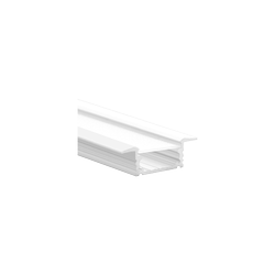 LED-POL PROFILER för lister, infällt 1000x8,6x17 bredd 27mm AL. Lackad, vit