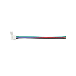 LED-POL Kontakt för RGBW LED-strips, 10mm 1-sidig kabel