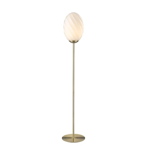 Halo Design - TWIST Oval Golvlampa Opal 1 X G9 Antik Mässing