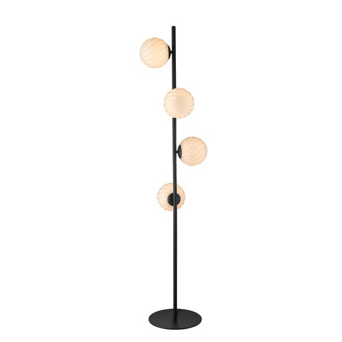 Halo Design - TWIST 4 golvlampa, Opal/svart