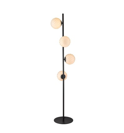 Halo Design - TWIST 4 golvlampa, Opal/svart