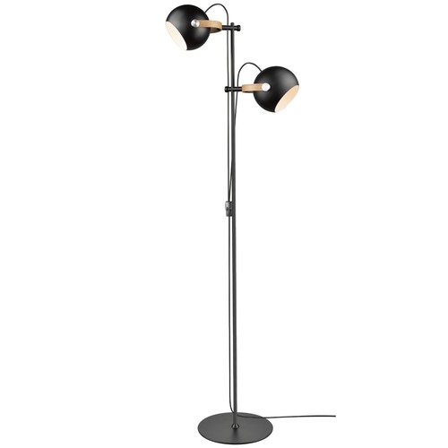 Halo Design - D.C golvlampa 2L Ø18 E27, svart / ek