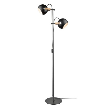 Halo Design - D.C golvlampa 2L Ø18 E27, svart / ek