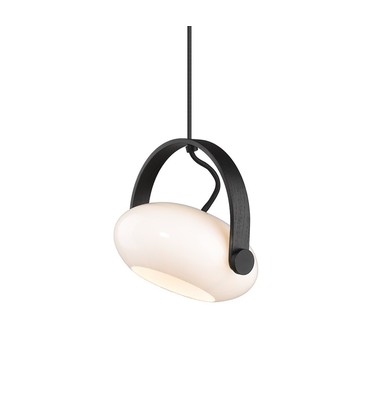 Outlet: Halo Design - D.C pendel Ø18 G9, Opal med ek-Svart