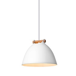 Outlet: Halo Design - ÅRHUS pendel Ø18cm G9, Vit / Trä