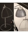 Outlet: Halo Design - ÅRHUS bordslampa Ø18 G9, Vit / Trä