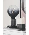 Halo Design - HALO Bordslampa E27, Gun-Black / Marmor sockel