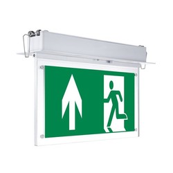 LED Exit skylt LED exit-skylt för inbyggnad - 2W, 3 timmars batteri, inkl. piktogram