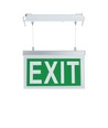 Takmonterat LED exit-skylt - 2W, 3 timmars batteri, inkl. piktogram