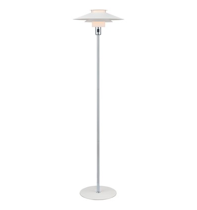 Halo Design - RIVOLI golvlampa Ø40 vit/krom