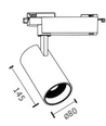 LEDlife 28W vit skenaspotlight - 175 lm/W, RA 90, 38 grader, 1-fas