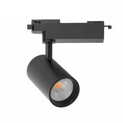 Lampor LEDlife 28W svart skenaspotlight - 175 lm/W, RA 90, 3-fas