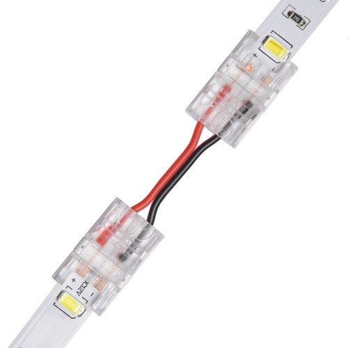 Slim Skarv med kabel til LED strip - 10mm, enkeltfärgad, IP20, 5V-24V