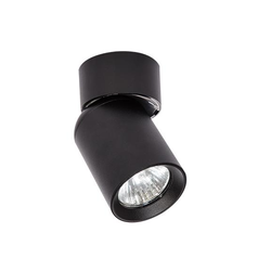 Taklampor LED GU10 sort loftspot - Justerbar, til påbygning,, ekskl. ljuskälla