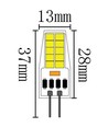 LEDlife SILI2.5 G4 LED lampa - 2,5W, dimbar, 12V/24V AC/DC, G4