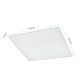 Spectrum 60x60 LED panel i ram - 40W, inbyggd i vit ram till direkt montering