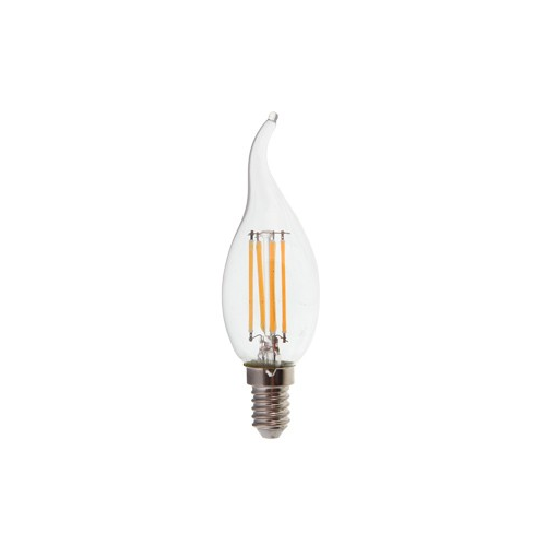 V-Tac 4W LED flammalampa - Filament, varmvitt, E14