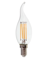 V-Tac 4W LED flammalampa - Filament, varmvitt, E14