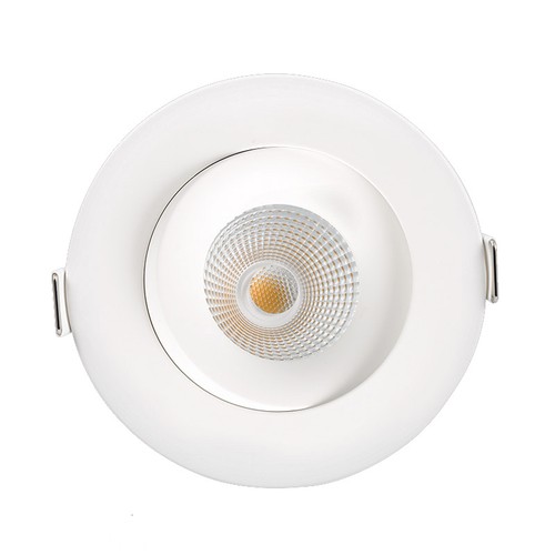 LEDlife 7W Lågprofil infälld spotlight - Hål: Ø8,3 cm, Mått: Ø10 cm, RA95, CCT, dimbar, 230V
