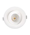 LEDlife 7W Lågprofil infälld spotlight - Hål: Ø8,3 cm, Mått: Ø10 cm, RA95, CCT, dimbar, 230V