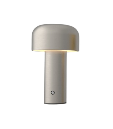 LEDlife Mushroom bordslampa - Silver, uppladdningsbar, touch-dimmbar, IP20