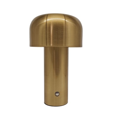 LEDlife Mushroom bordslampa - Guld, uppladdningsbar, touch-dimmbar, IP20