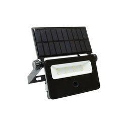 Strålkastare m/sensor LED Spectrum 2W LED solcellstrålkastare - Inbyggt batteri, med sensor, utomhusbruk