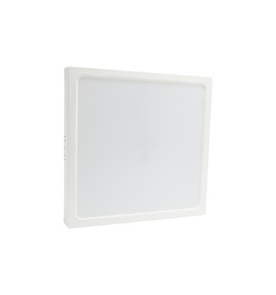 24W LED taklampa - 29 x 29cm, höjd: 3,8cm, vit kant