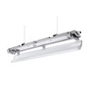 Limea T8 LED dubbelarmatur - Inkl. 2x9W 60cm LED-rör, IP65 vattentät