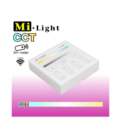 Outlet: Mi-Light CCT väggpanel, 230V - 4 zoner