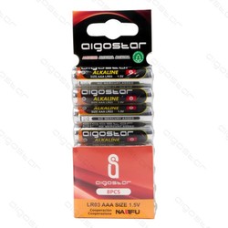 Diverse Outlet: 8 stk Aigostar LR03 AAA Batteri, 1,5V