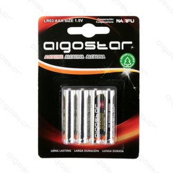 Lagertömning: 4 stk Aigostar LR03 AAA Batteri, 1,5V