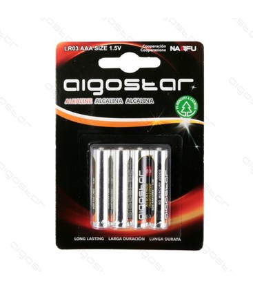 Outlet: 4 stk Aigostar LR03 AAA Batteri, 1,5V