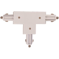 Takspotlights Outlet: Halo Track 230V, T-Connector Vit