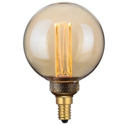 LED lampor E14 LED Mini Globe Gylden Dimbar, Colors