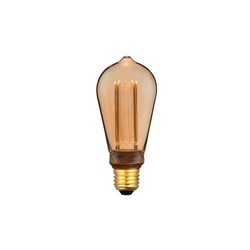 LED lampor E27 Colors Dim Drop Amber, 5W