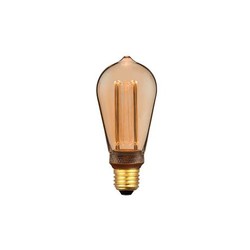 LED lampor Outlet: E27 Colors Dim Drop Amber, 5W