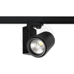 Outlet Outlet: 30W LED spotlight för 3-fasskenor, 24 grader, svart