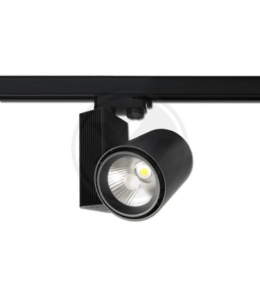 Outlet: 30W LED spotlight för 3-fasskenor, 24 grader, svart